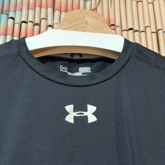 UNDER ARMOUR HeatGear Compression Sleeveless Tank Shirt, Black, Small - Picture 6 of 9